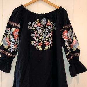 Embroidered Free People dress